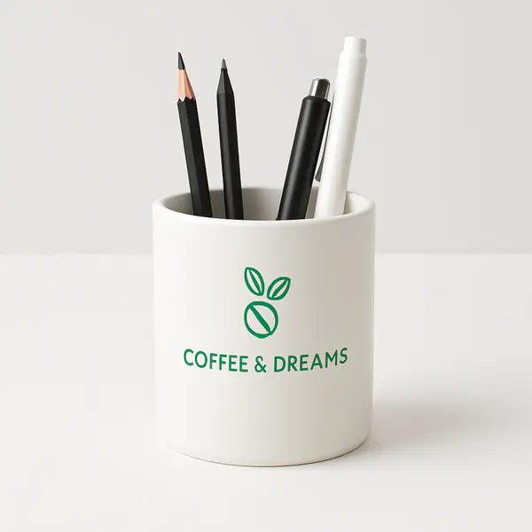 Desk Pen Holder - White